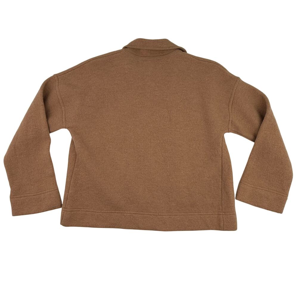 Madewell Merino Wool Sweater Jacket Blazer XS Camel Oversized Minimalist Cozy - Picture 7 of 12